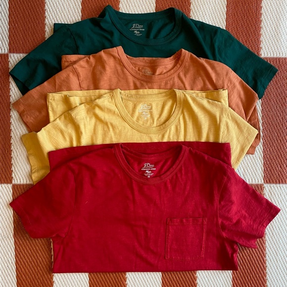 J.Crew Garment Dyed Tees - Picture 1 of 6